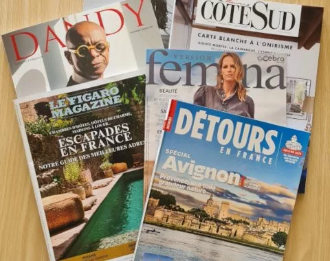 Magazines mettant en avant le Vaucluse   © Claudepierre
