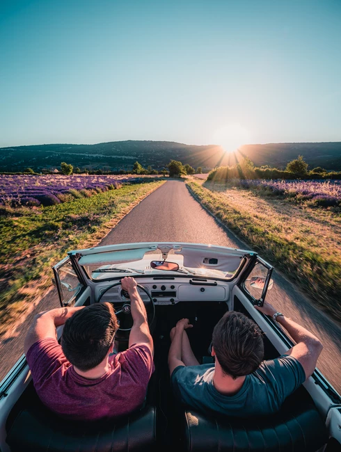 En voiture dans le Vaucluse
