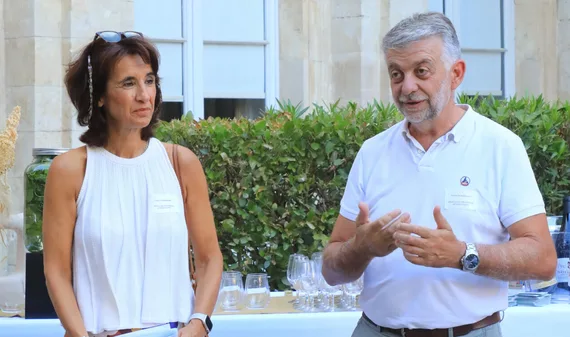 Pierre Gonzalvez, Président de VPA et Cathy Fermanian, Directrice générale de l'agence évoquaient l'attractitivé du Vaucluse à travers ses atouts et filières d'excellence  © Alain Hocuqel